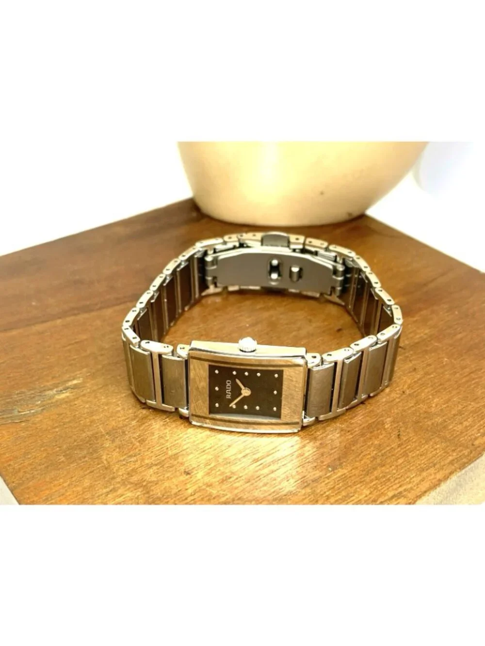 Rado Women's Watch 153.0488.3 Diastar Swiss Quartz Gray Titanium Tank 18mm - Picture 6 of 12